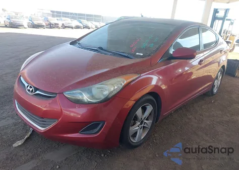 2013 Hyundai Elantra Gls из США, поврежденный, VIN 5NPDH4AE8DH365255